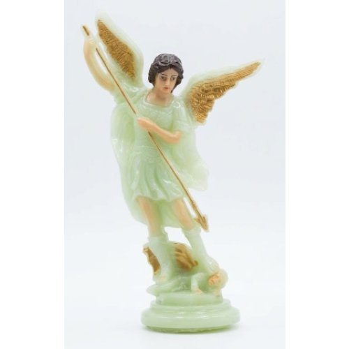 12cm St Michael the Archangel Glow in the Dark Plastic Statue
