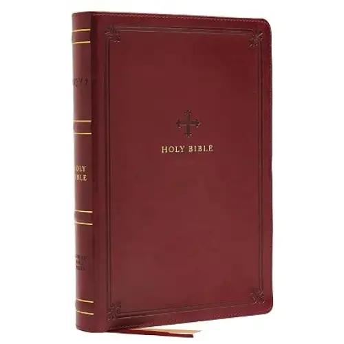 NRSV + Catholic bible - large print - Leatherette in Burgundy