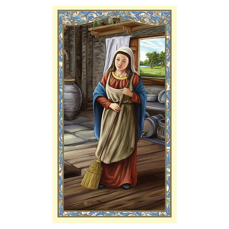 Kitchen Madonna Holy Prayer Card