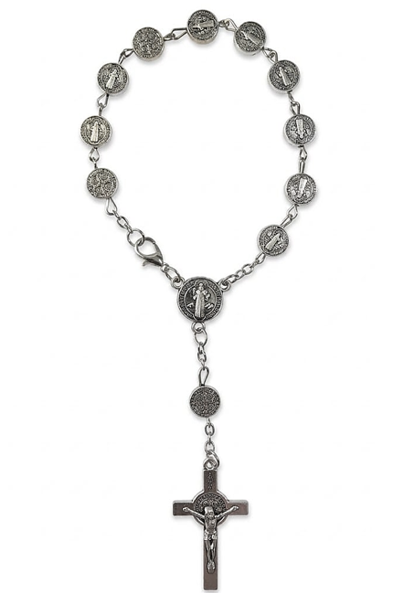 St Benedict Car Rosary - Full Medal / Crucifix of St Benedict